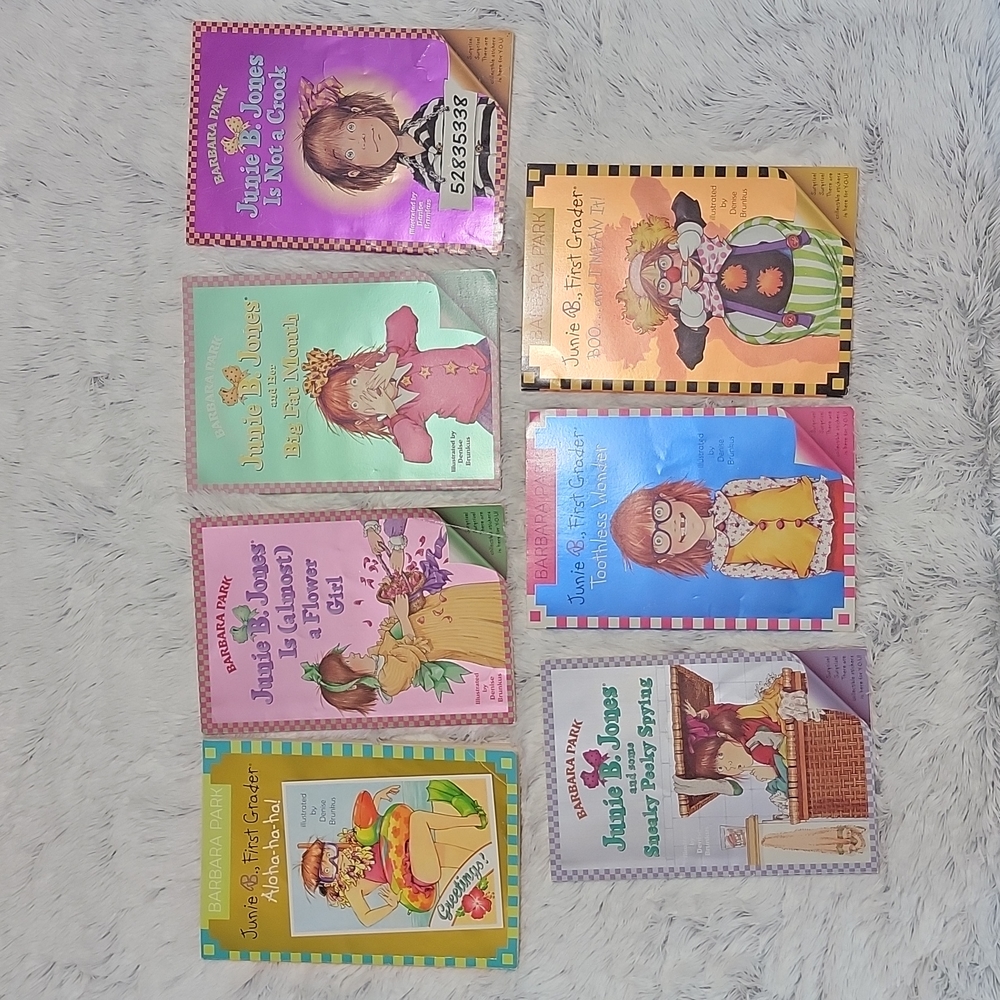 7 books, Junie B. First Grade, By Barbara Park, for Kids.
